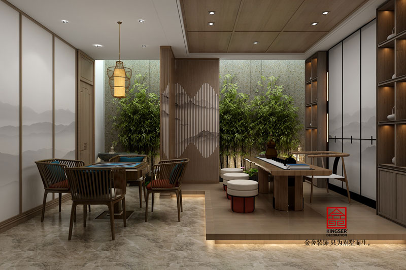 金舍裝飾大者300平別墅新中式風(fēng)格設(shè)計(jì)作品