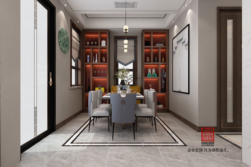 金舍裝飾大者300平別墅新中式風(fēng)格設(shè)計(jì)作品