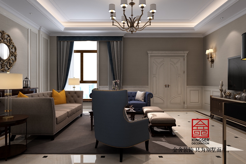 瑞府200平現(xiàn)代風格設計效果圖