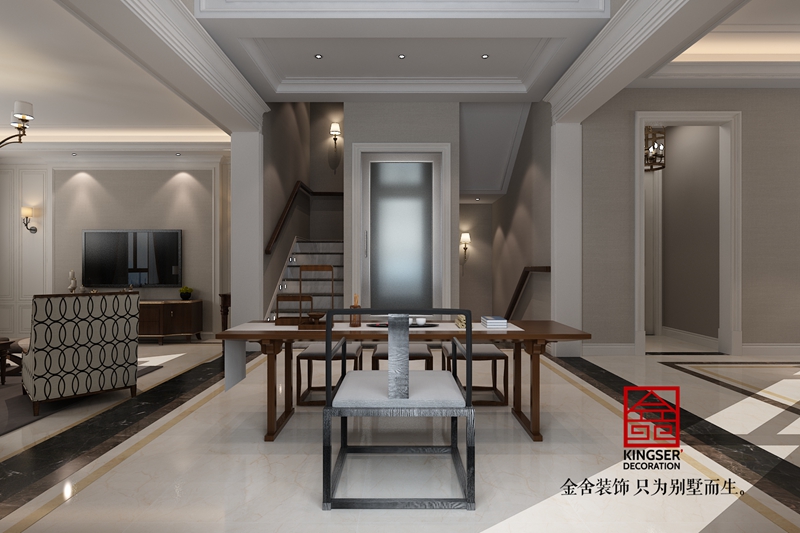 瑞府200平現(xiàn)代風格設計效果圖