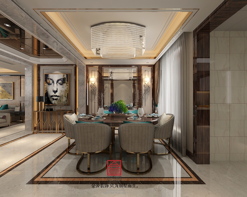 天山九峰290平港式風格設計效果圖