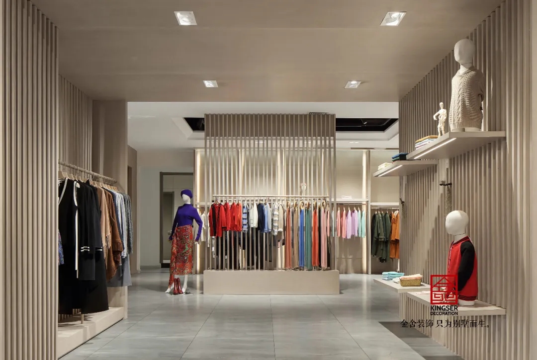 金舍裝飾服裝店工裝500平北歐風(fēng)格實(shí)景案例