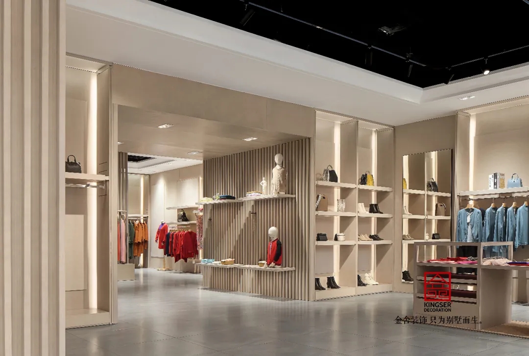金舍裝飾服裝店工裝500平北歐風(fēng)格實(shí)景案例