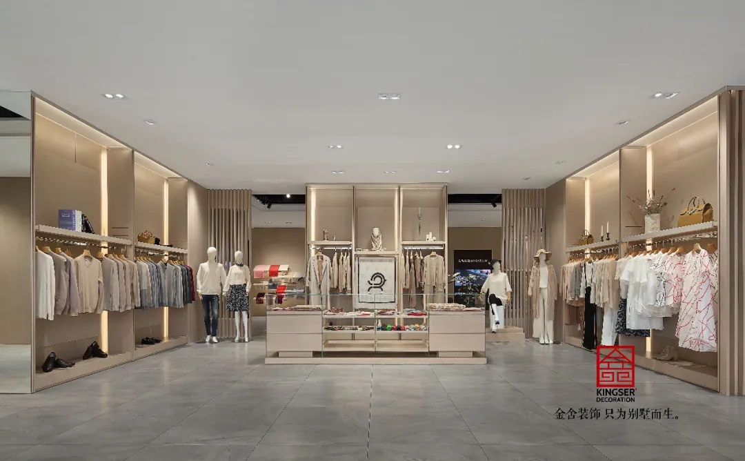 金舍裝飾服裝店工裝500平北歐風(fēng)格實(shí)景案例