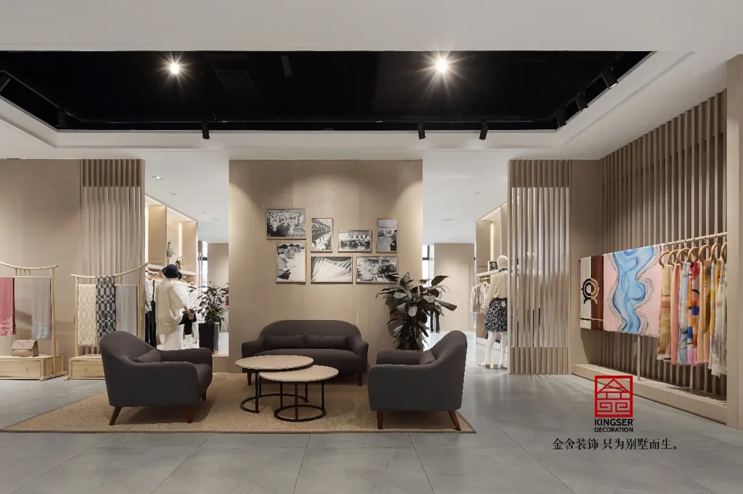 金舍裝飾服裝店工裝500平北歐風(fēng)格實(shí)景案例