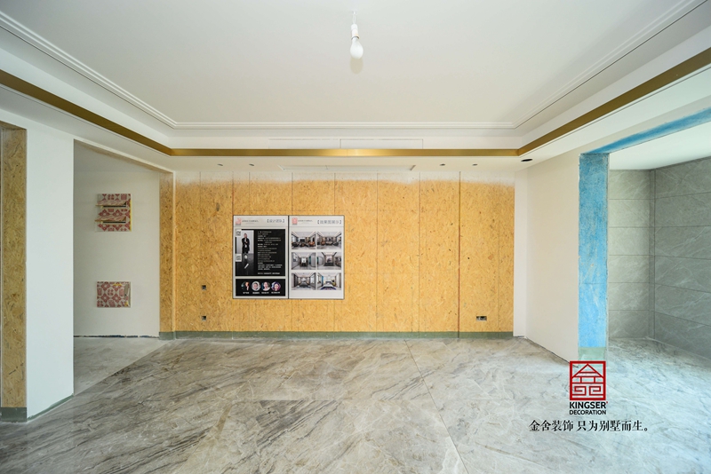 金舍裝飾東南智匯城191平油工施工現(xiàn)場