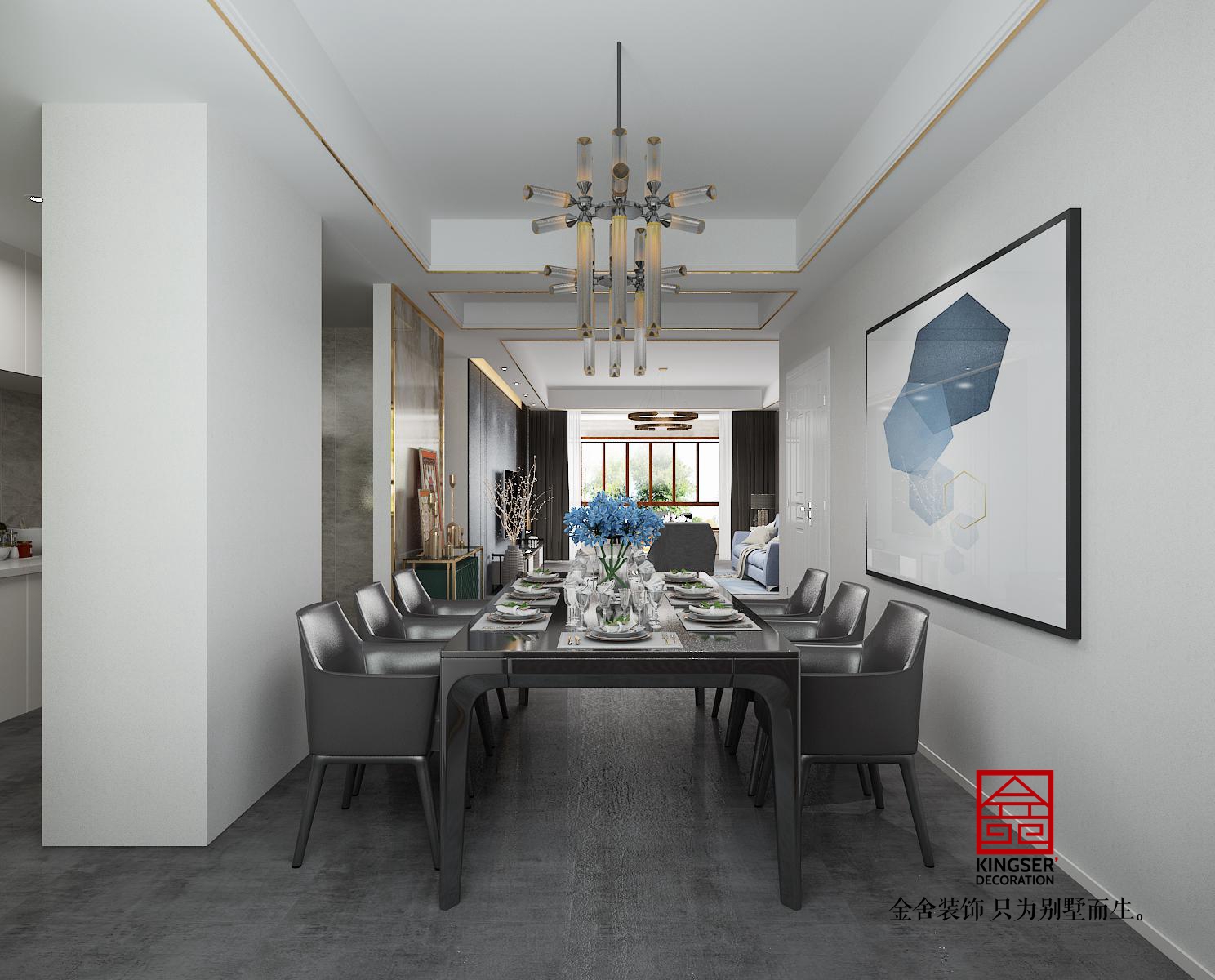 融創(chuàng)中心217平現(xiàn)代簡約風(fēng)格案例