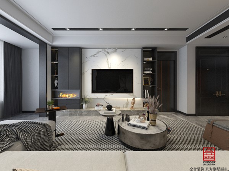 融創(chuàng)中心180平現(xiàn)代輕奢風(fēng)格案例