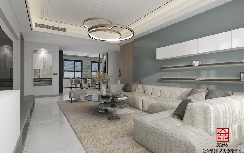 融創(chuàng)中心217平現(xiàn)代簡約風格案例