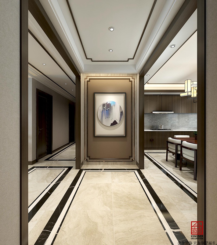 融創(chuàng)中心217平新中式風(fēng)格案例