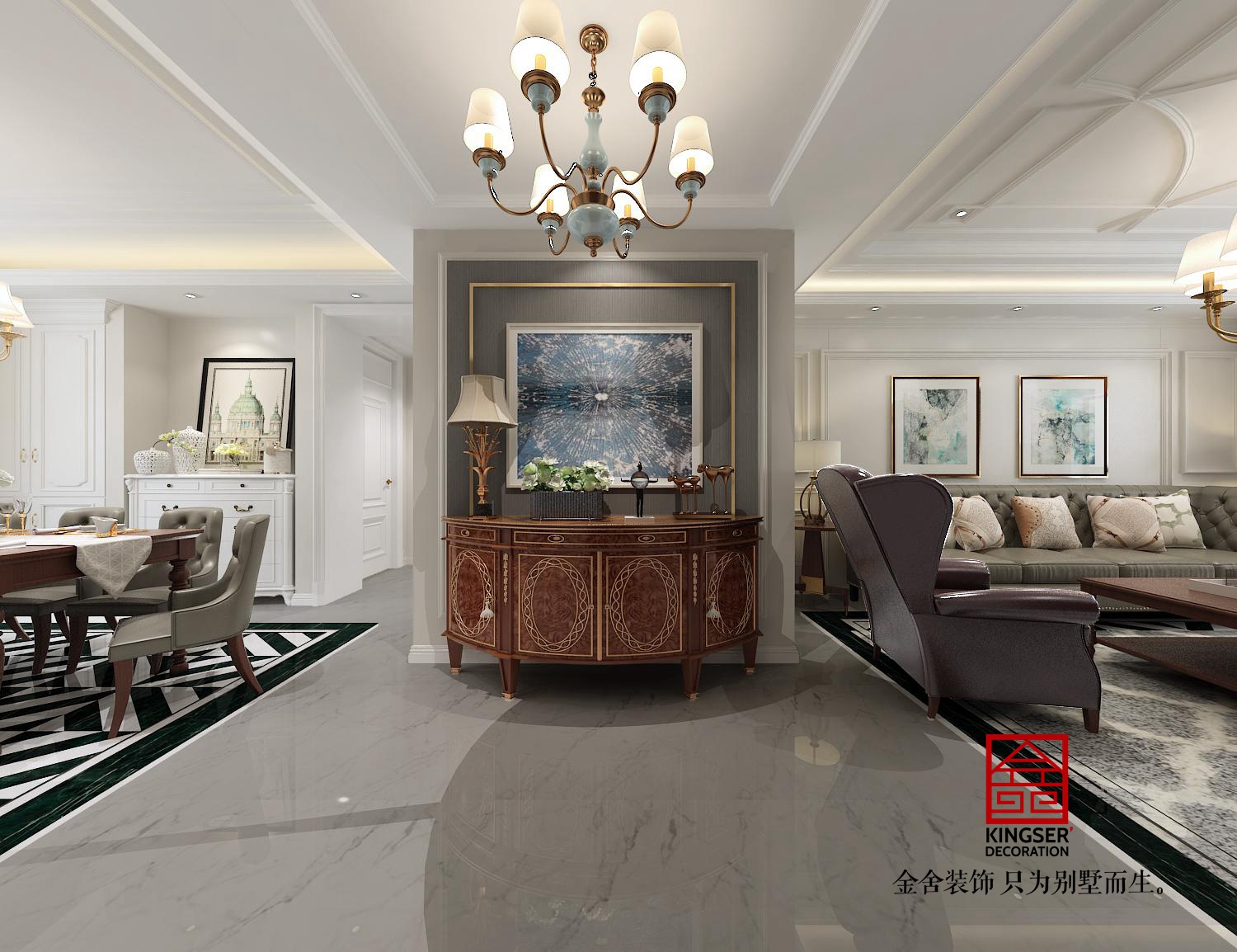 融創(chuàng)中心180平簡美風(fēng)格案例