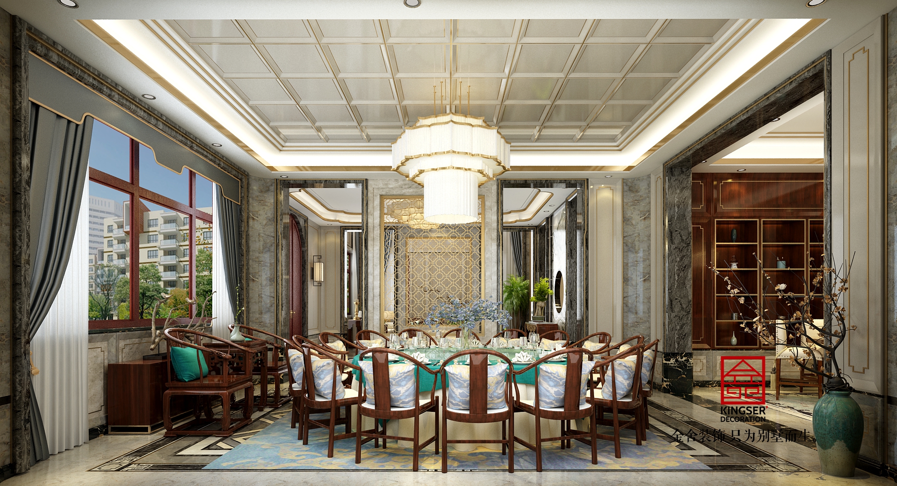 北苑800㎡別墅新中式風(fēng)格設(shè)計圖