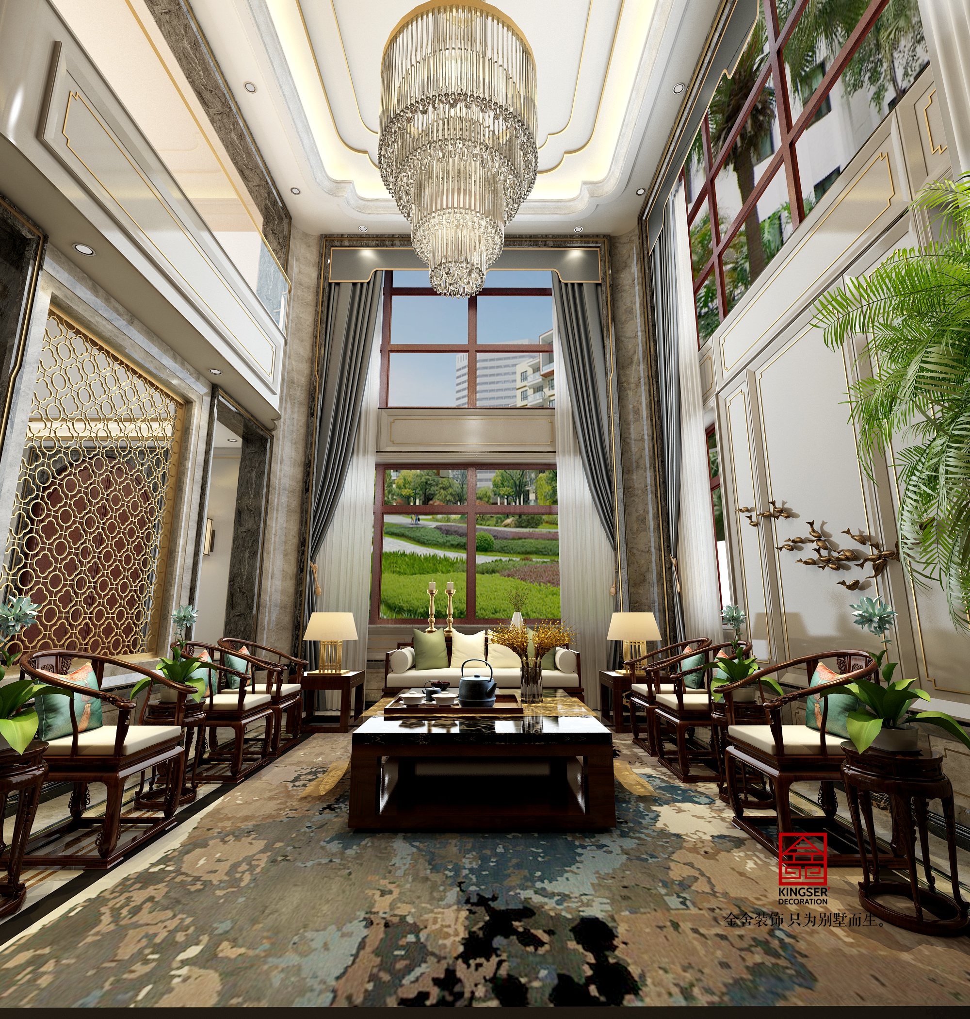 北苑800㎡別墅新中式風(fēng)格設(shè)計圖