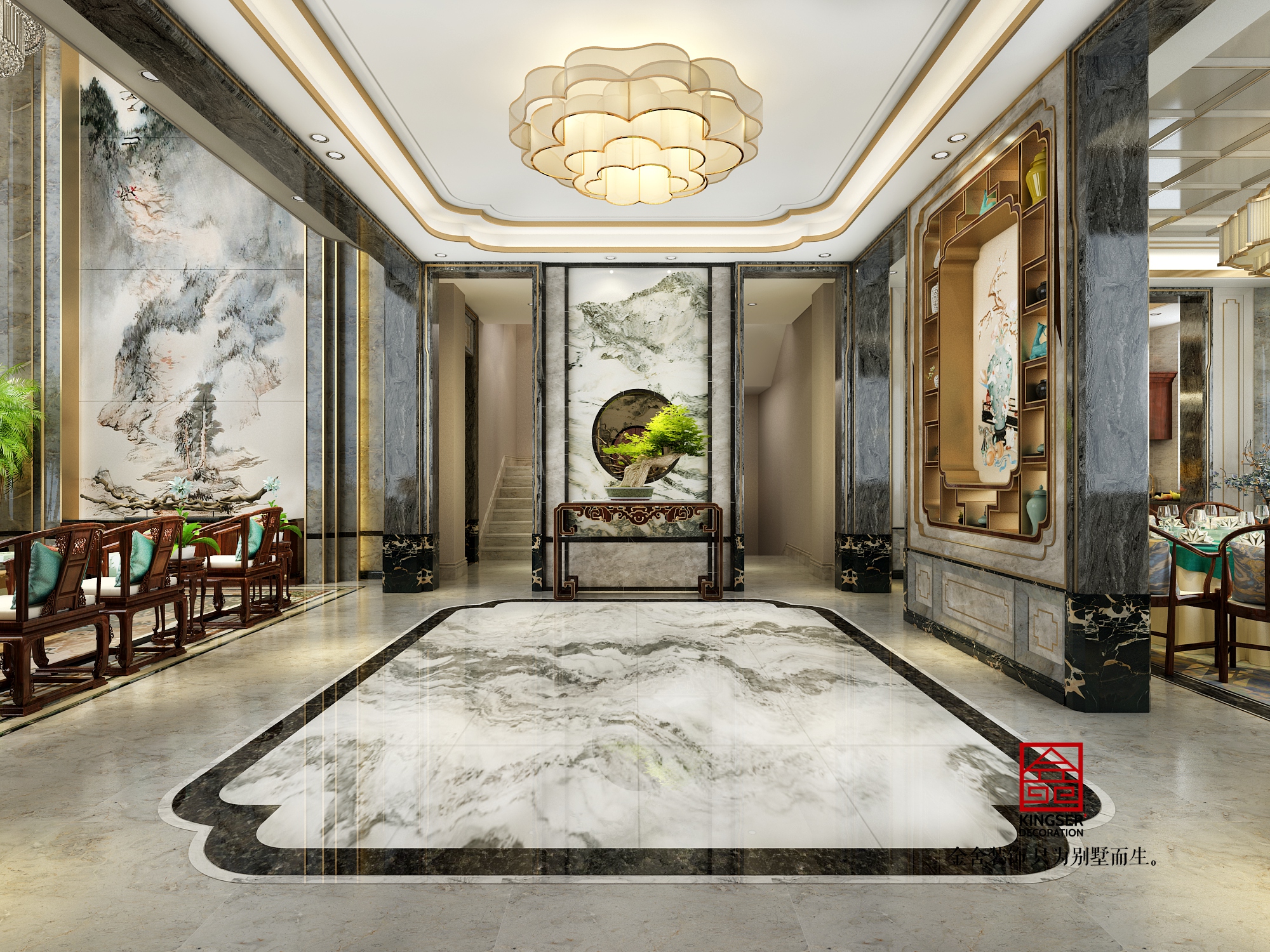 北苑800㎡別墅新中式風(fēng)格設(shè)計圖