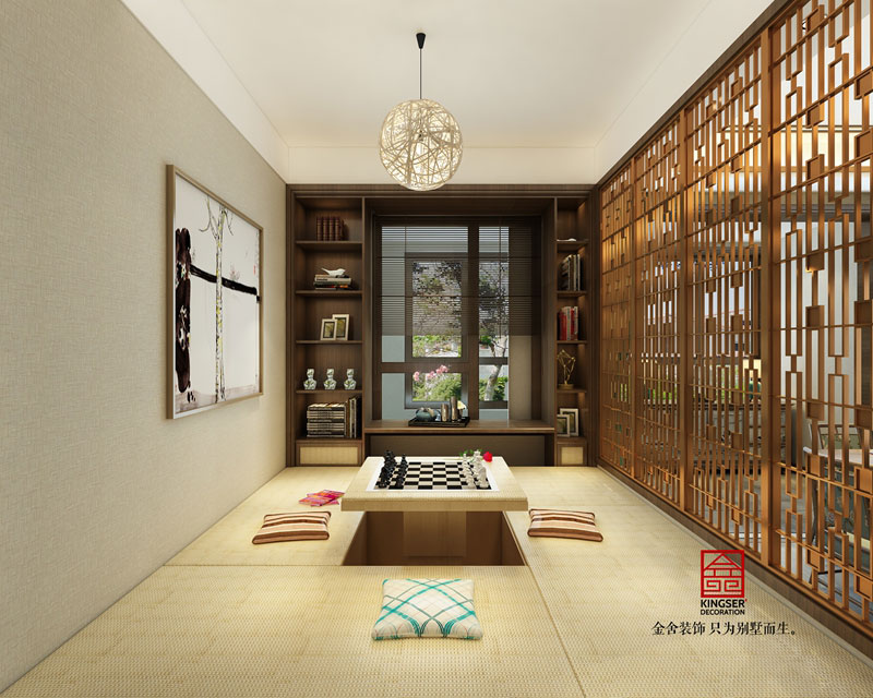 榮盛華府205平新中式設(shè)計(jì)效果圖