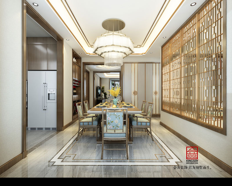 榮盛華府205平新中式設(shè)計(jì)效果圖