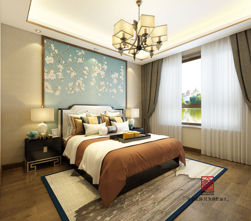 榮盛華府205平新中式設(shè)計(jì)效果圖