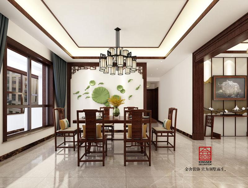 榮盛華府200平新中式裝修設(shè)計(jì)圖