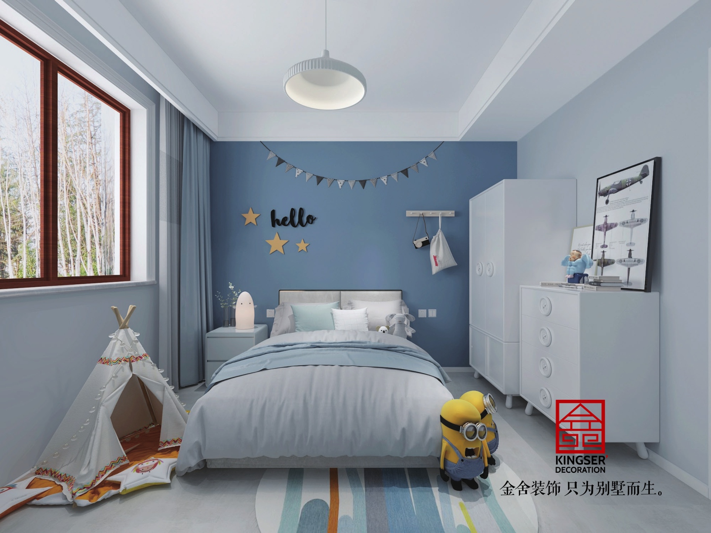 榮盛華府190平北歐風(fēng)格效果圖