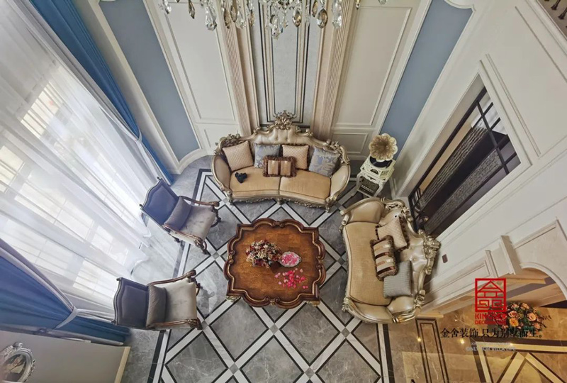 西山林語300㎡歐式風(fēng)格別墅裝修實(shí)景圖