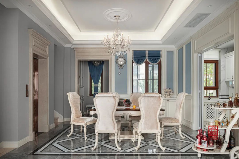 西山林語300㎡歐式風(fēng)格別墅裝修實(shí)景圖