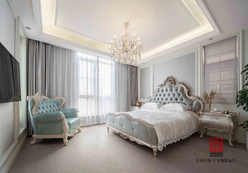 西山林語300㎡歐式風(fēng)格別墅裝修實(shí)景圖