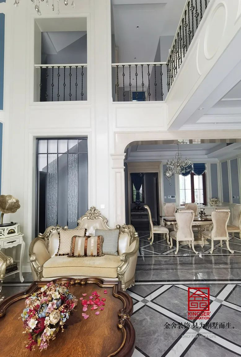 西山林語300㎡歐式風(fēng)格別墅裝修實(shí)景圖