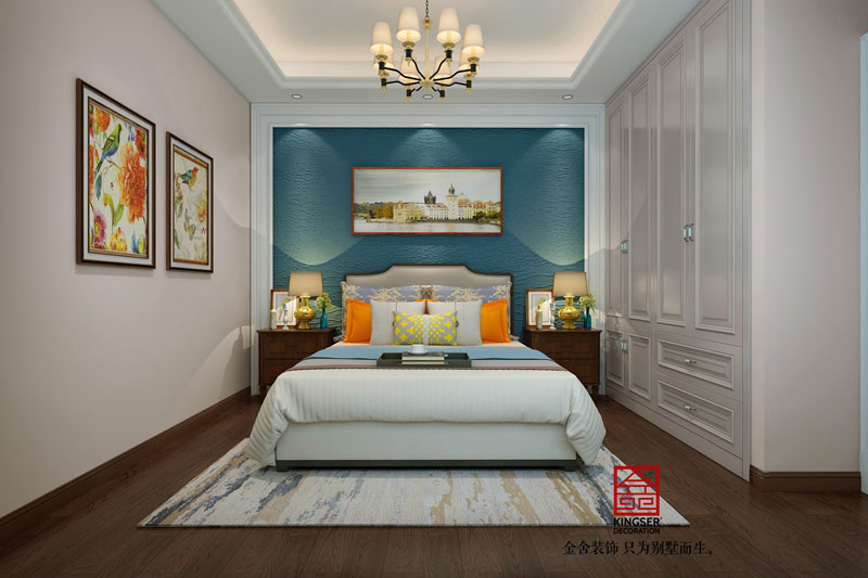 龍湖天宸原著-美式風(fēng)格-老人房效果圖