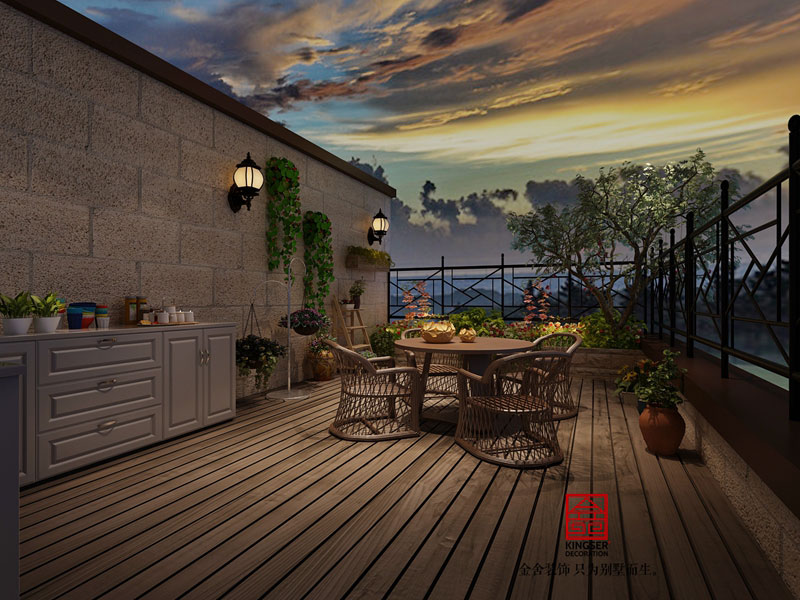 龍湖天宸原著-美式風(fēng)格-露臺效果圖
