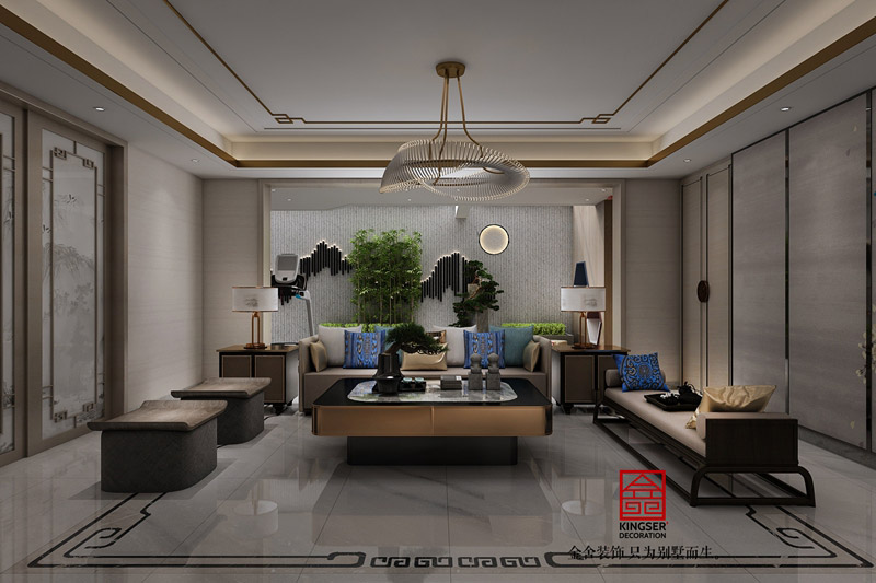 榮盛華府底躍裝修-新中式風(fēng)格-效果圖