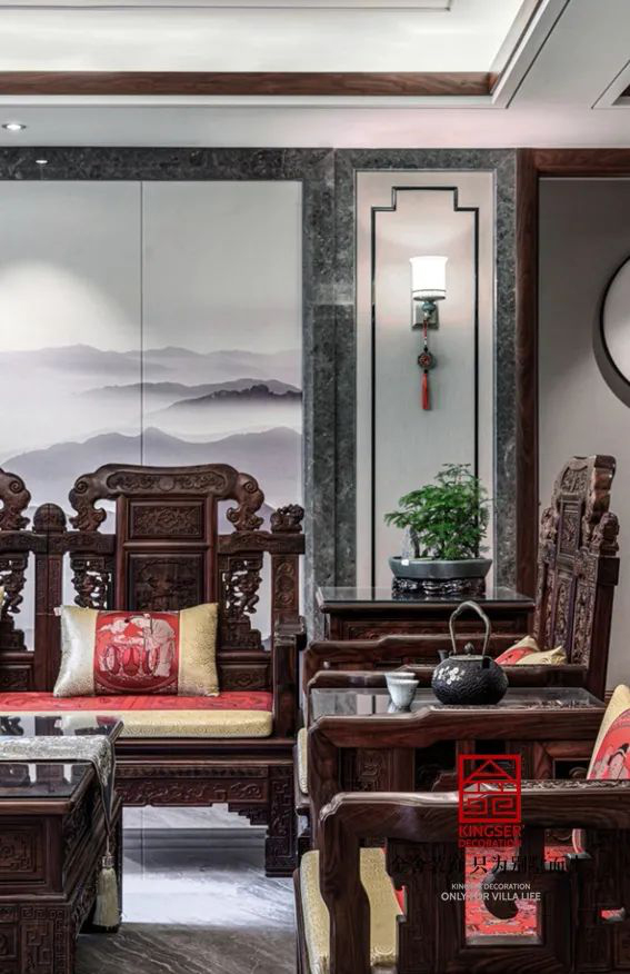 天山國(guó)賓壹號(hào)裝修-新中式風(fēng)格實(shí)景圖
