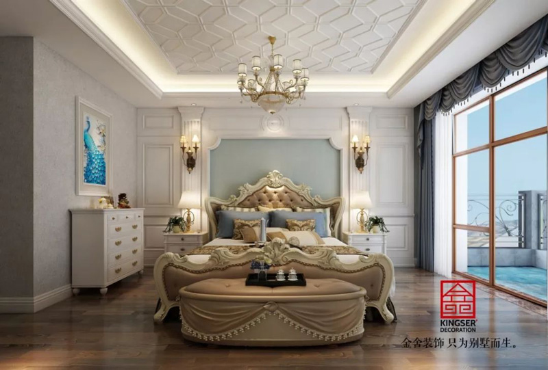 自建別墅800㎡裝修設計-簡約美式效果圖