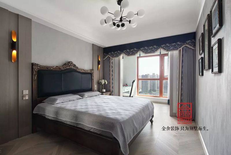 中冶德賢公館160㎡歐式風(fēng)格裝修臥室設(shè)計(jì)實(shí)景圖