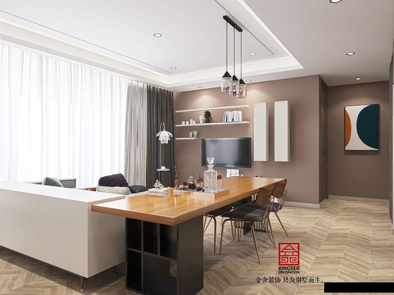 天成嶺秀126平米裝修現(xiàn)代簡約風(fēng)格效果圖
