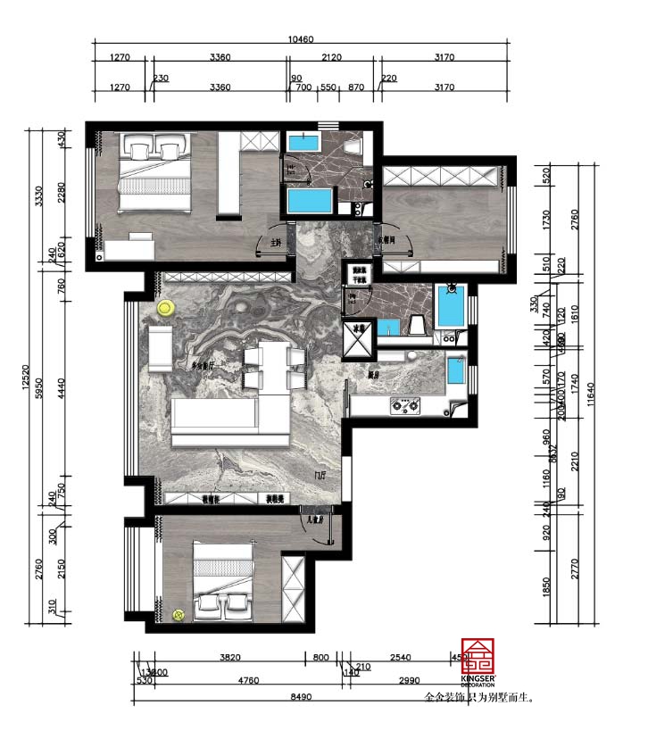 天成嶺秀126平米戶型優(yōu)缺點分析