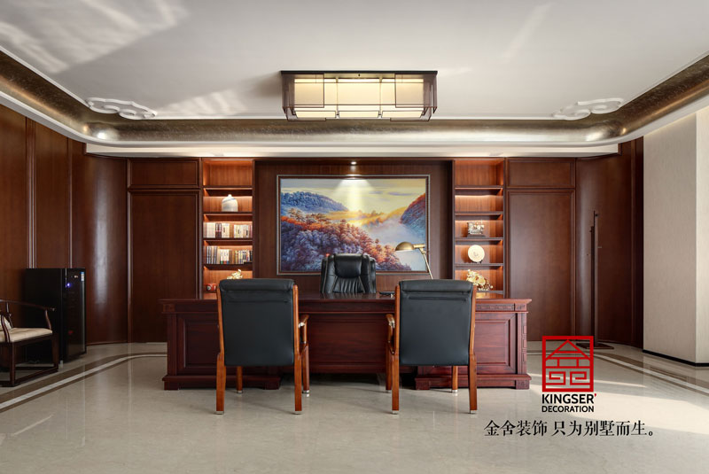 工裝案例-五合地產(chǎn)公司裝修2000平米中式風格實景圖  ?