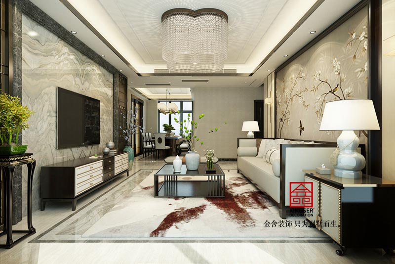 德賢公館裝修設(shè)計(jì)中式風(fēng)格效果圖