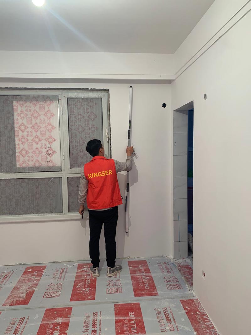 頤和莊園138平米裝修施工現(xiàn)場