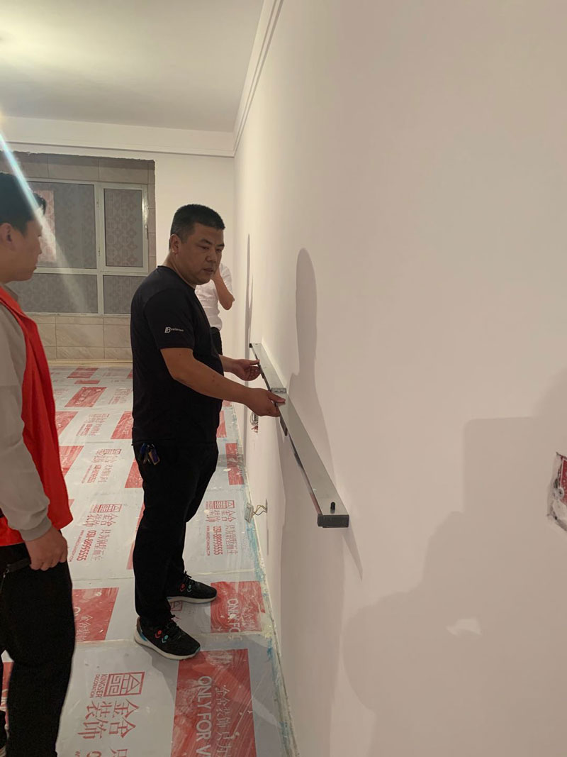 頤和莊園138平米裝修施工現(xiàn)場