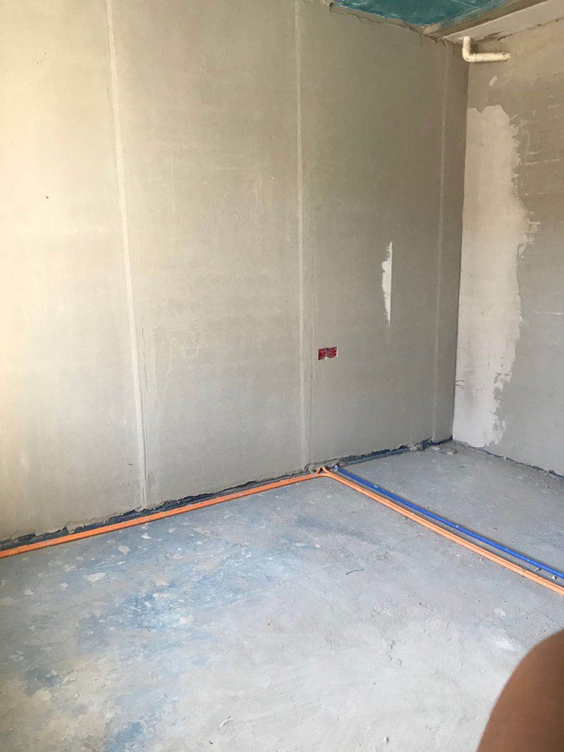 唐山富力盛悅居130平米裝修施工工地