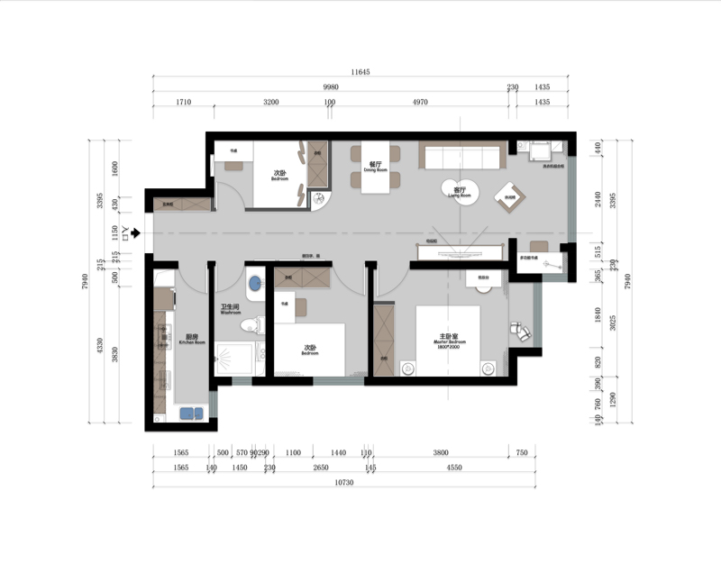 東南智匯城94平米戶型方案改造說(shuō)明