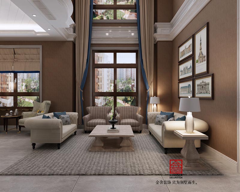 西山林語(yǔ)199平簡(jiǎn)美風(fēng)格裝修效果圖