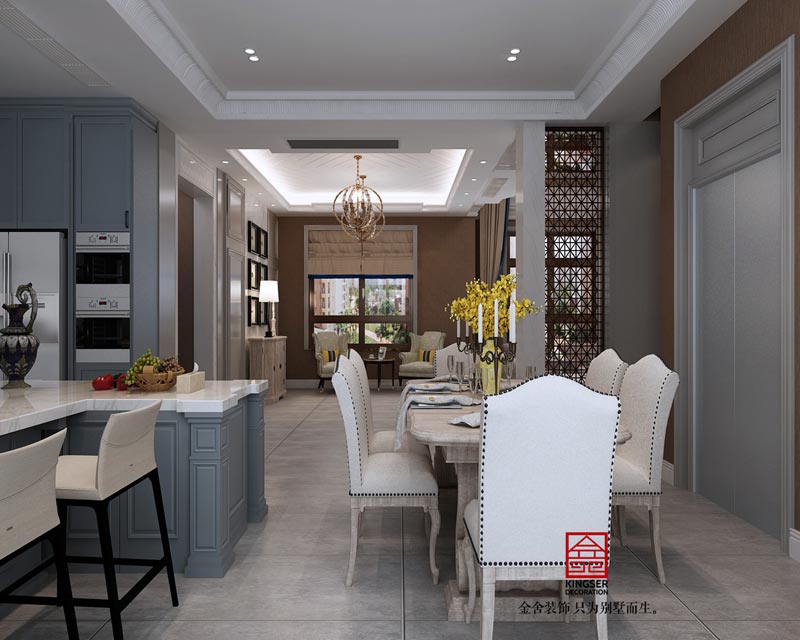 西山林語(yǔ)199平簡(jiǎn)美風(fēng)格裝修效果圖