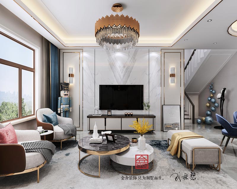 西山林語(yǔ)上疊戶(hù)型200平米裝修效果圖