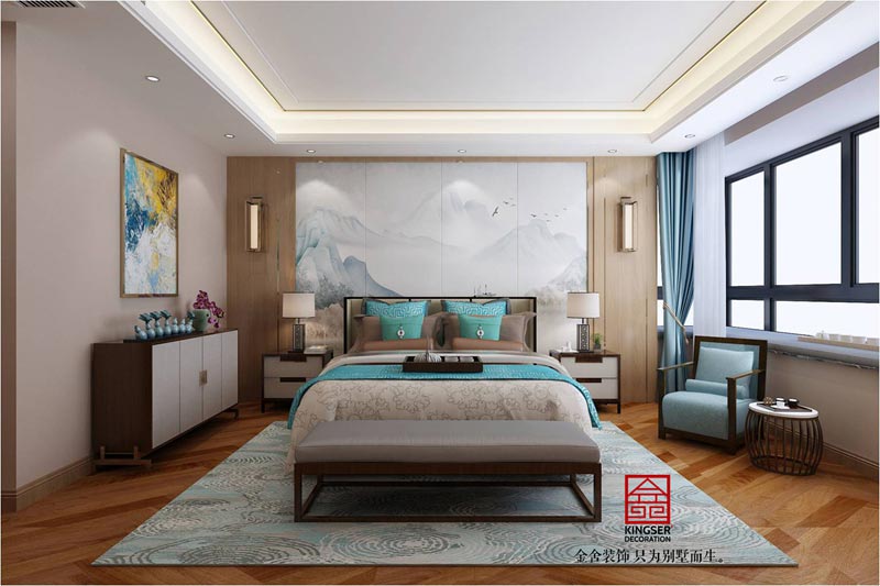 榮盛華府190平米中式風格裝修效果圖