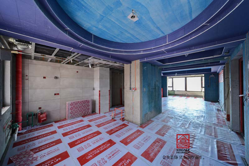 榮盛華府裝修工地瓦工階段