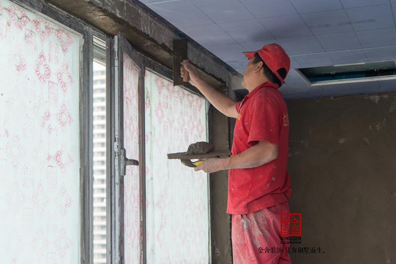 中冶德賢公館160平米裝修工地木工階段