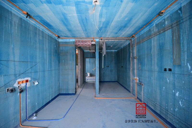 榮盛華府205平米裝修施工工地