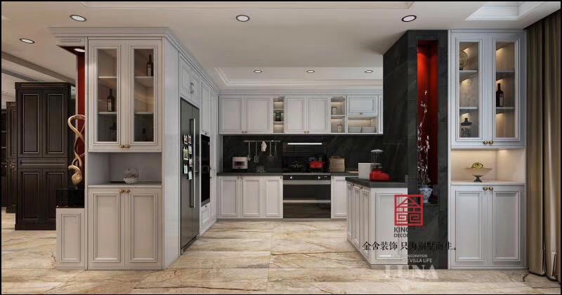 深州國賓壹號(hào)200平傳統(tǒng)美式風(fēng)格裝修效果圖