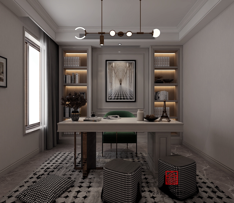 榮盛御府184平米歐式風格研發(fā)效果圖